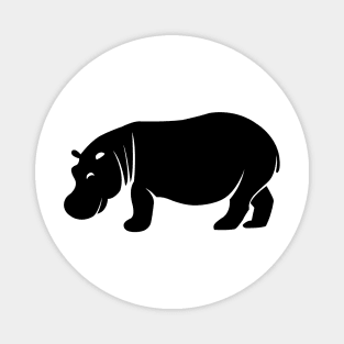 Hippo Silhouette Magnet